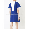 Последний дизайн изящные коротким рукавом синий и белый мини лето платье Производство Оптовая продажа женской одежды (TA0014D)